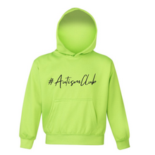 Load image into Gallery viewer, Kids - Neon #AutismClub - Hoodie

